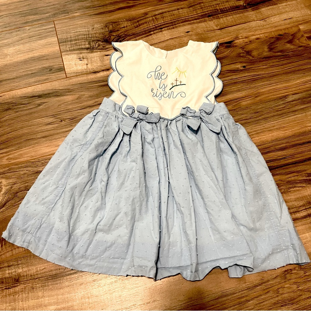 Easter Dress size 5 He is Risen